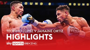 Highlights: Lopez outpoints Ortiz to defend super-lightweight title