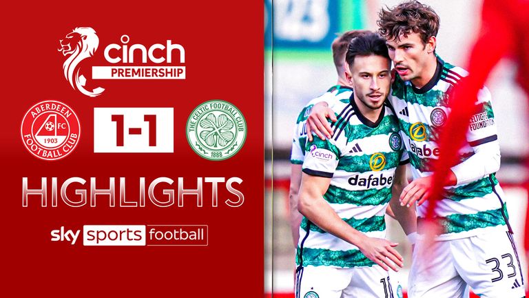 Highlights from the Scottish Premiership match between Aberdeen and Celtic