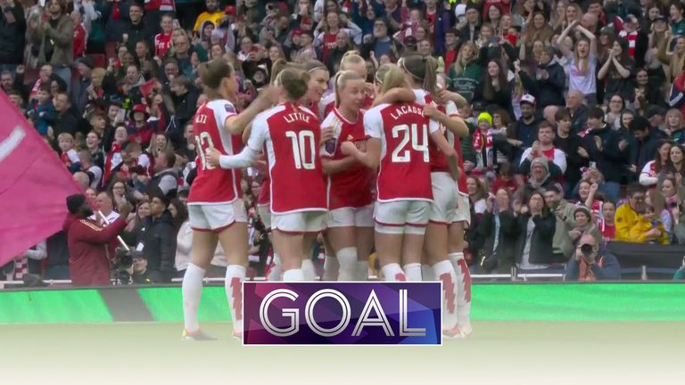 Arsenal celebrate goal