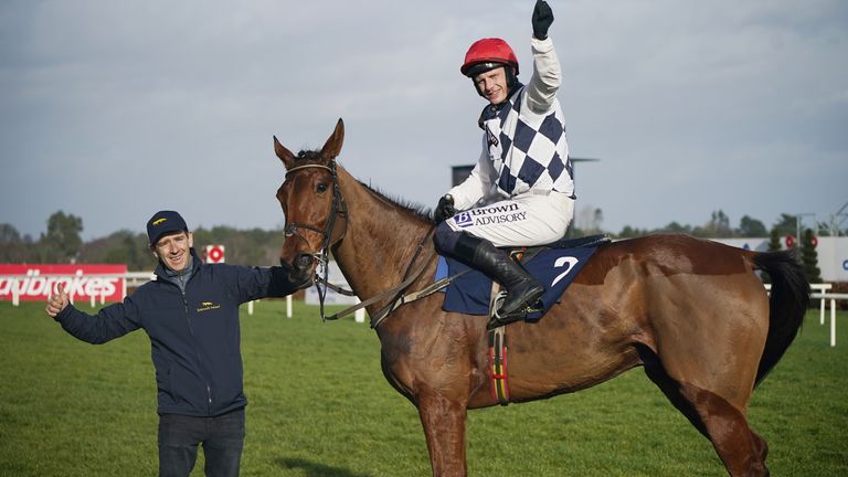 Paul Townend celebrated victory on Ballyburn