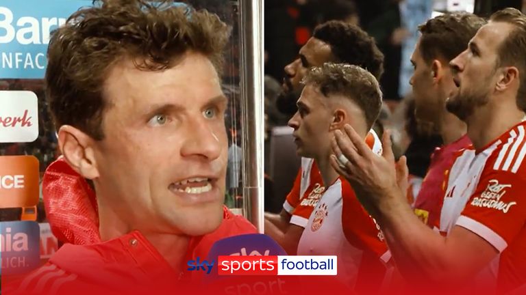 Thomas Muller &#39;not at the races&#39; rant after Bayern Munich 3-0 loss to Bayer Leverkusen.