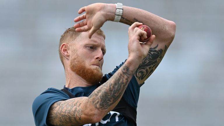 Ben Stokes bowls in training ahead of fourth India vs England Test in Ranchi (Getty Images)