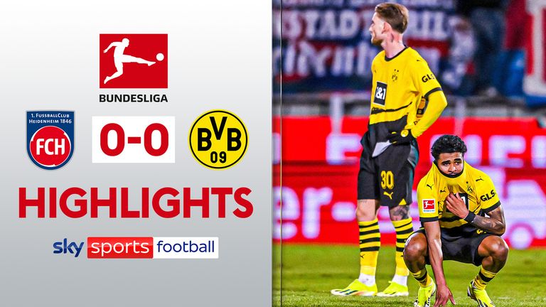 Highlights of the Bundesliga clash between 1.FC Heidenheim and Borussia Dortmund.