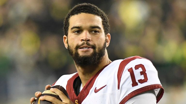 USC quarterback Caleb Williams is expected to be the No 1 pick at the NFL Draft 