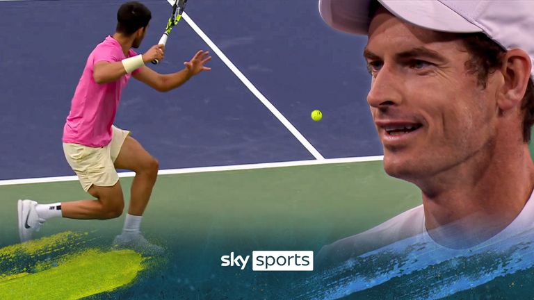 Carlos Alcaraz and Andy Murray are among the top 10 shots from last year's Indian Wells