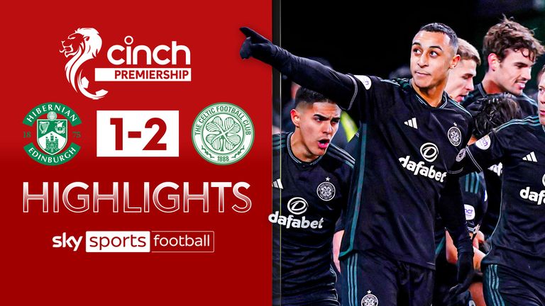 Highlights from the Scottish Premiership match between Hibernian and Celtic.