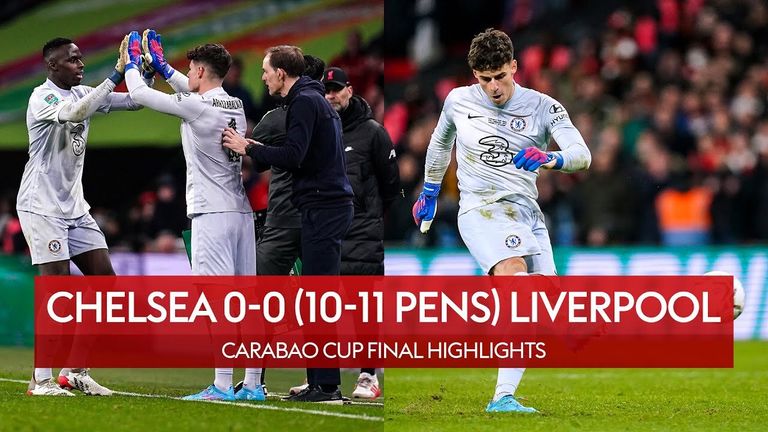 Kepa misses 22nd penalty! | Chelsea 0-0 (10-11 penalties) Liverpool | 2022 Carabao Cup Final Highlights