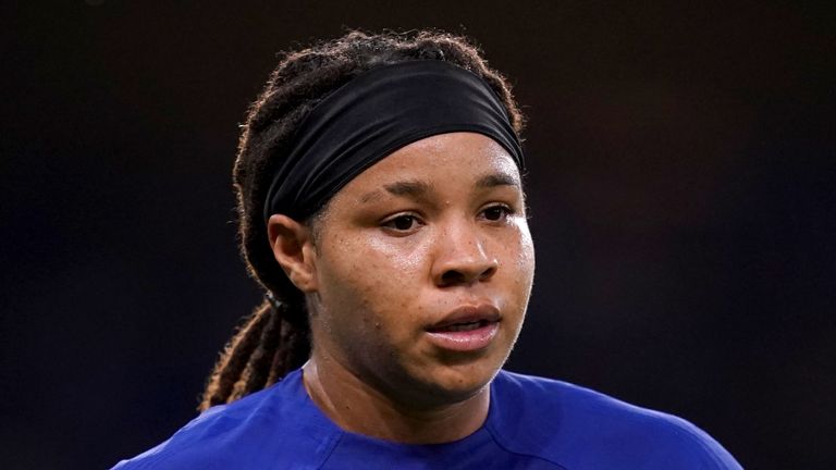 Chelsea's Mia Fishel during the Barclays Women's Super League match at Stamford Bridge, London. Picture date: Sunday October 1, 2023.