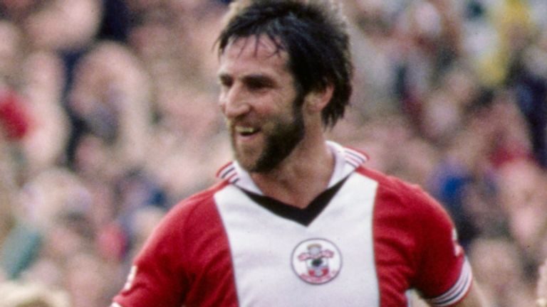 Chris Nicholl in action for Soutampton back in 1980