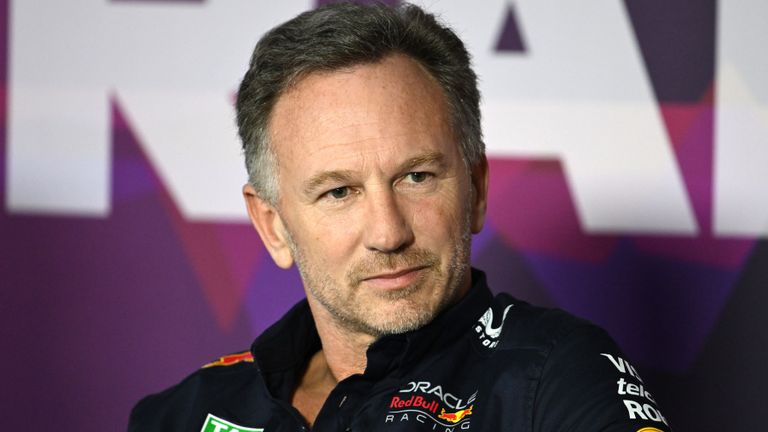 BAHRAIN INTERNATIONAL CIRCUIT, BAHRAIN - FEBRUARY 22: Press Conference.Christian Horner, Team Principal, Red Bull Racing during the Pre-Season Test at Bahrain International Circuit on Thursday February 22, 2024 in Sakhir, Bahrain. (Photo by Simon Galloway / LAT Images)