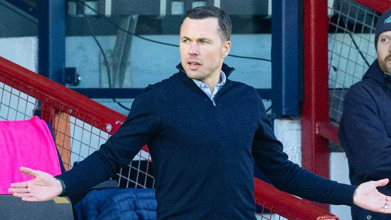 DINGWALL, SCOTLAND - FEBRUARY 24: Ross County Interim Manager Don Cowie during a cinch Premiership match between Ross County and Livingston at the Global Energy Stadium, on February 24, 2024, in Dingwall, Scotland. (Photo by Mark Scates / SNS Group)