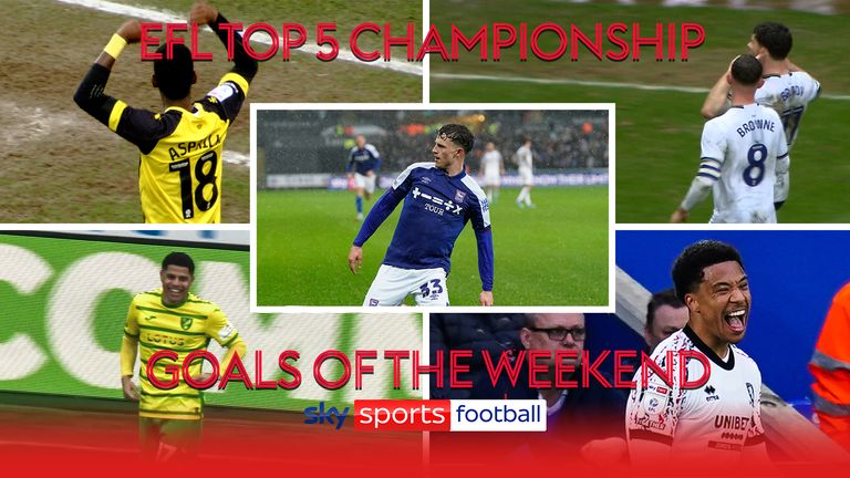 Top five Championship goals of the weekend