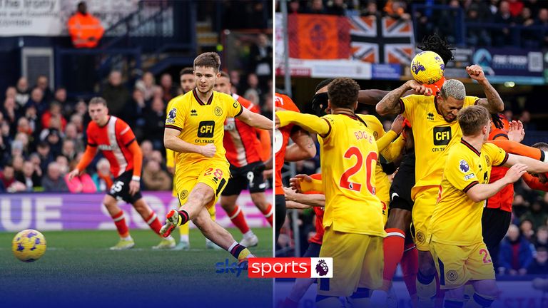 Both Sheffield United and Luton Town were awarded penalties by VAR from what looked like harsh handball shouts.