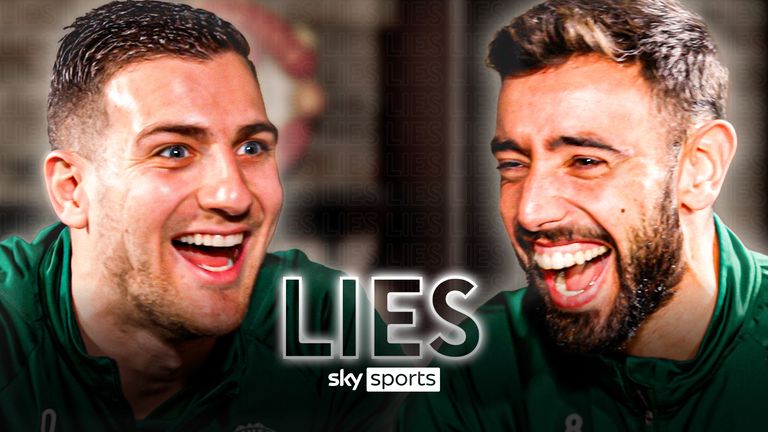 Diogo Dalot takes on Bruno Fernandes in the latest edition of LIES, featuring Premier League stadiums, Portuguese Premier League player and things that are green with the upcoming Green Football Weekend.