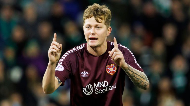 Frankie Kent has played the joint-most minutes for Hearts in the league this season