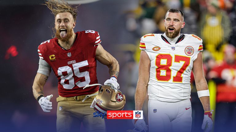 Tight ends George Kittle and Travis Kelce