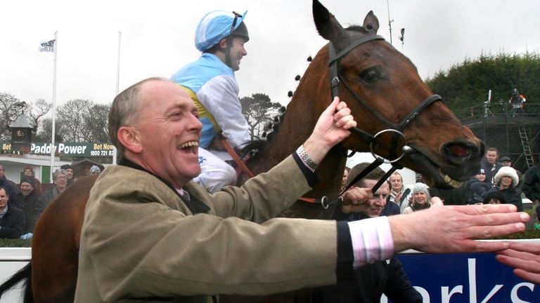 Hardy Eustace and trainer Dessie Hughes 