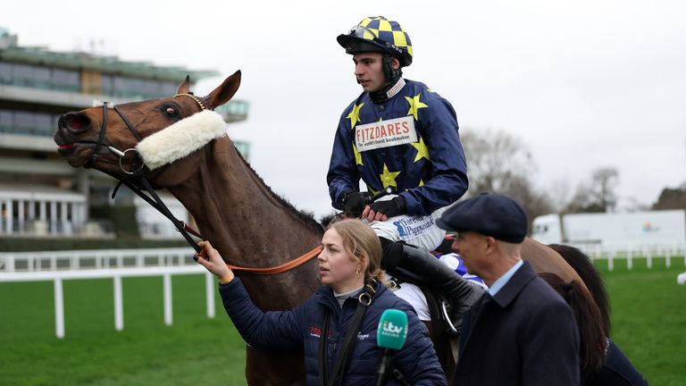Henry's Friend was the unlikely winner of the Reynoldstown Chase at Ascot