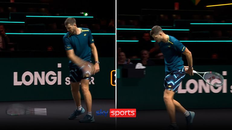 HURKACZ THROWS RACKET AT ROTTERDAM OPEN THUMB 