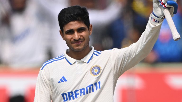 India's Shubman Gill scored his third Test century against England (Getty Images)