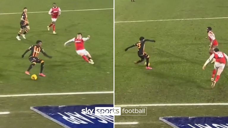 Jaden Philogene's rabona goal