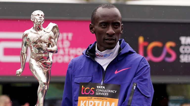 Athletic Kenya president Jackson Tuwei and Kenyan minister of sports Ababu Namwamba paid their respects to World Marathon record holder Kelvin Kiptum after his untimely death.