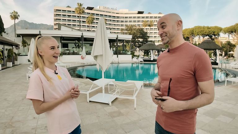 Laura Blindkilde Brown is hoping to impress while England's U-23 side trains alongside the senior team.