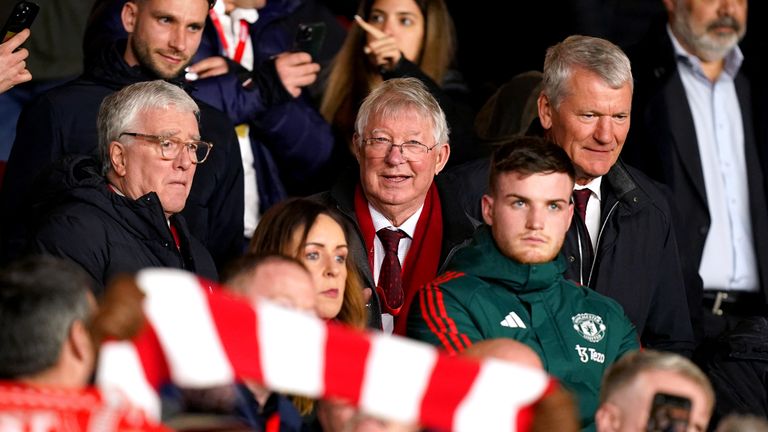 Sir Alex Ferguson was in the stands at the City Ground