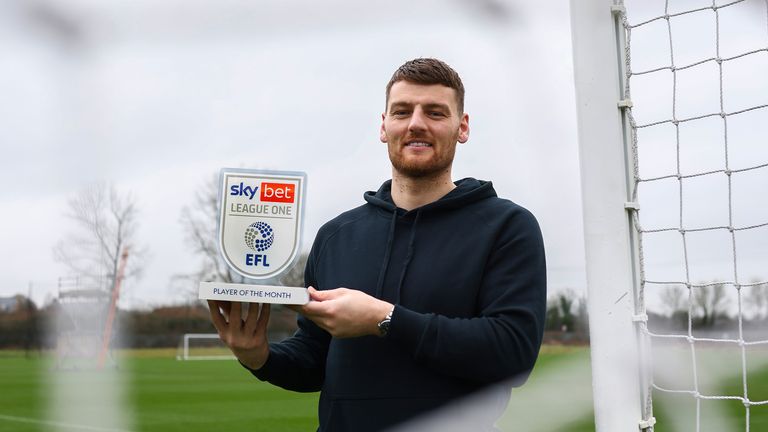 Bristol Rovers forward Chris Martin has been named Sky Bet League One Player of the Month for January. 