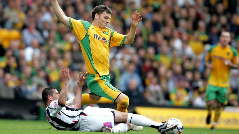 Norwich City's Chris Martin during Championship match at Carrow Road.