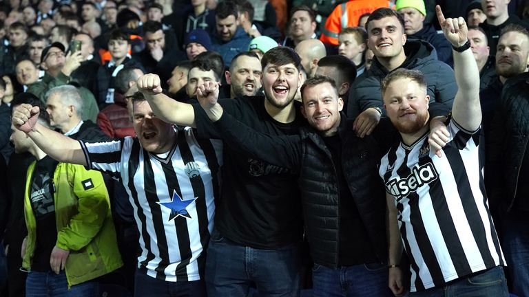 Newcastle took 7,000 fans to Ewood Park