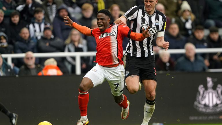 Chiedozie Ogbene ran Newcastle ragged in an extraordinary 4-4 draw
