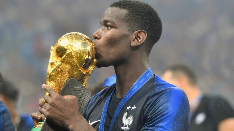 Paul Pogba won the 2018 World Cup with France - the biggest trophy of his career so far