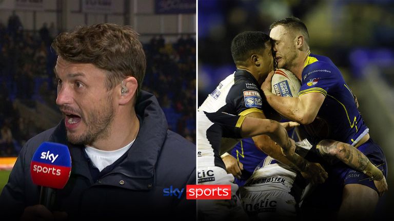 Sky Sports pundit Jon Wilkin was fuming with the decision to award a red card for Hull FC's Nu Brown after he made contact with the head of Warrington's Ben Currie.