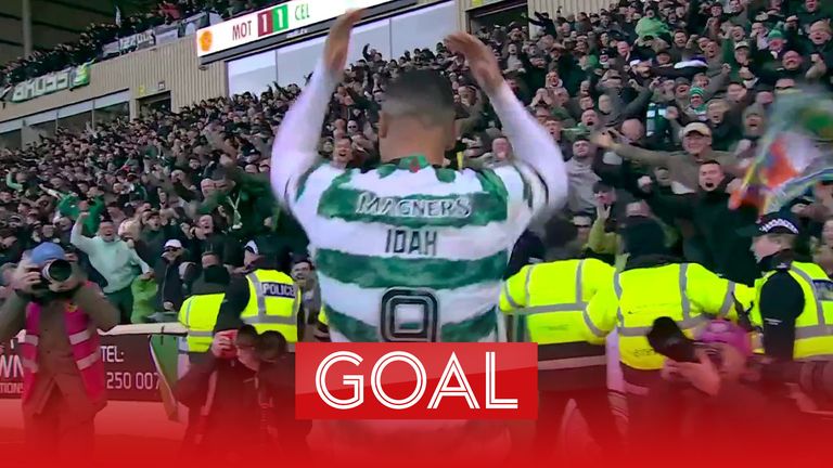 Idah puts Celtic ahead in stoppage time.
