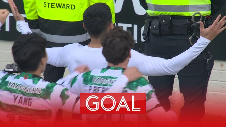 Palmer scores a third to secure the win for Celtic