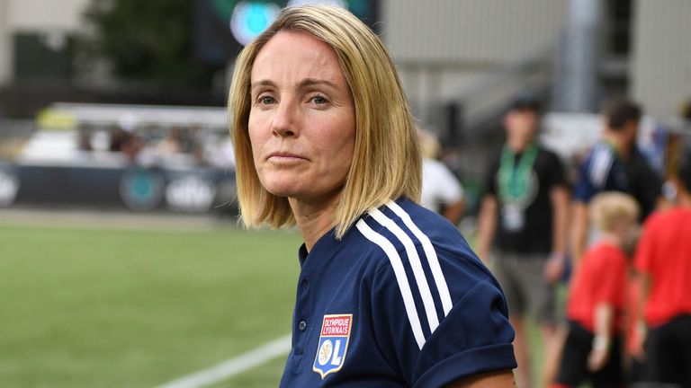 Sonia Bompastor coached Lyon to Champions League success in 2022