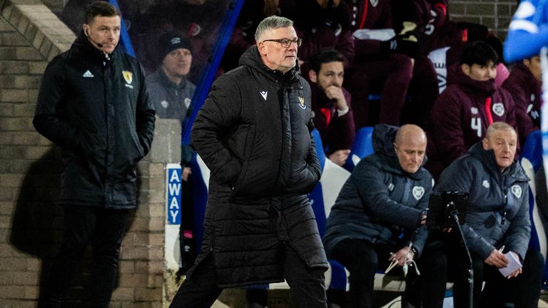 PERTH, SCOTLAND - FEBRUARY 07: St Johnstone manager Craig Levein during a cinch Premiership match between St Johnstone and Heart of Midlothian at McDiarmid Park, on February 07, 2024, in Perth, Scotland. (Photo by Mark Scates / SNS Group)