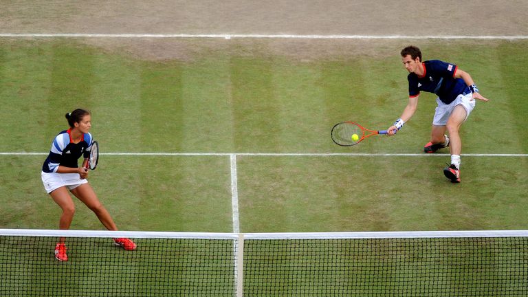 Laura Robson reflects on mixed doubles with Andy Murray at 2012 Olympic Games.