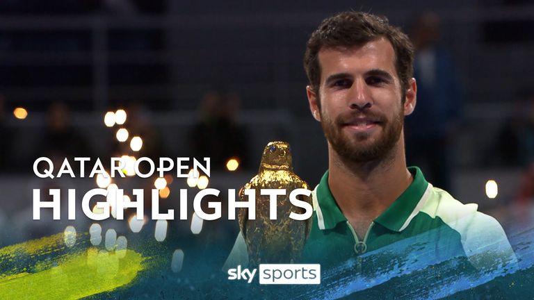 Karen Khachanov beat 18-year-old Jakub Mensik 7-6 6-4 to win the Qatar Open as he sealed the sixth ATP title of his career.