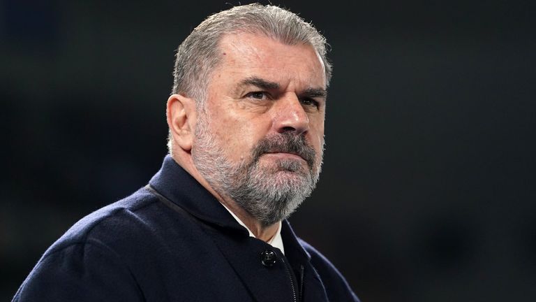 File photo dated 28-12-2023 of Tottenham Hotspur manager Ange Postecoglou who will hope fit-again Giovani Lo Celso can provide the creative spark for Tottenham when Bournemouth visit on Sunday. Issue date: Saturday December 30, 2023.