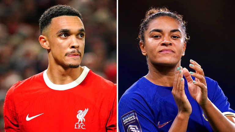 England stars Trent Alexander-Arnold and Jess Carter feature on the Football Black List