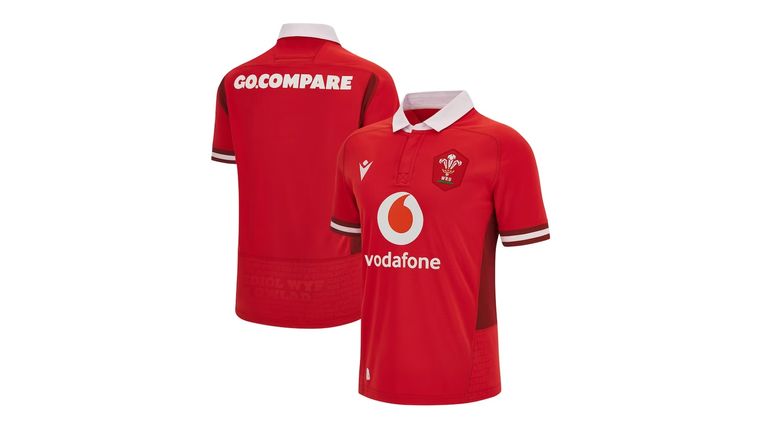 Wales' rugby kit
