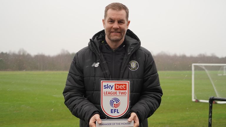 Weaver EFL MANAGER OF THE MONTH