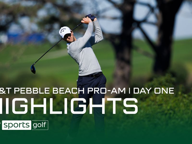 Highlights of the first round of the AT T Pebble Beach Pro Am from Pebble Beach Links in California