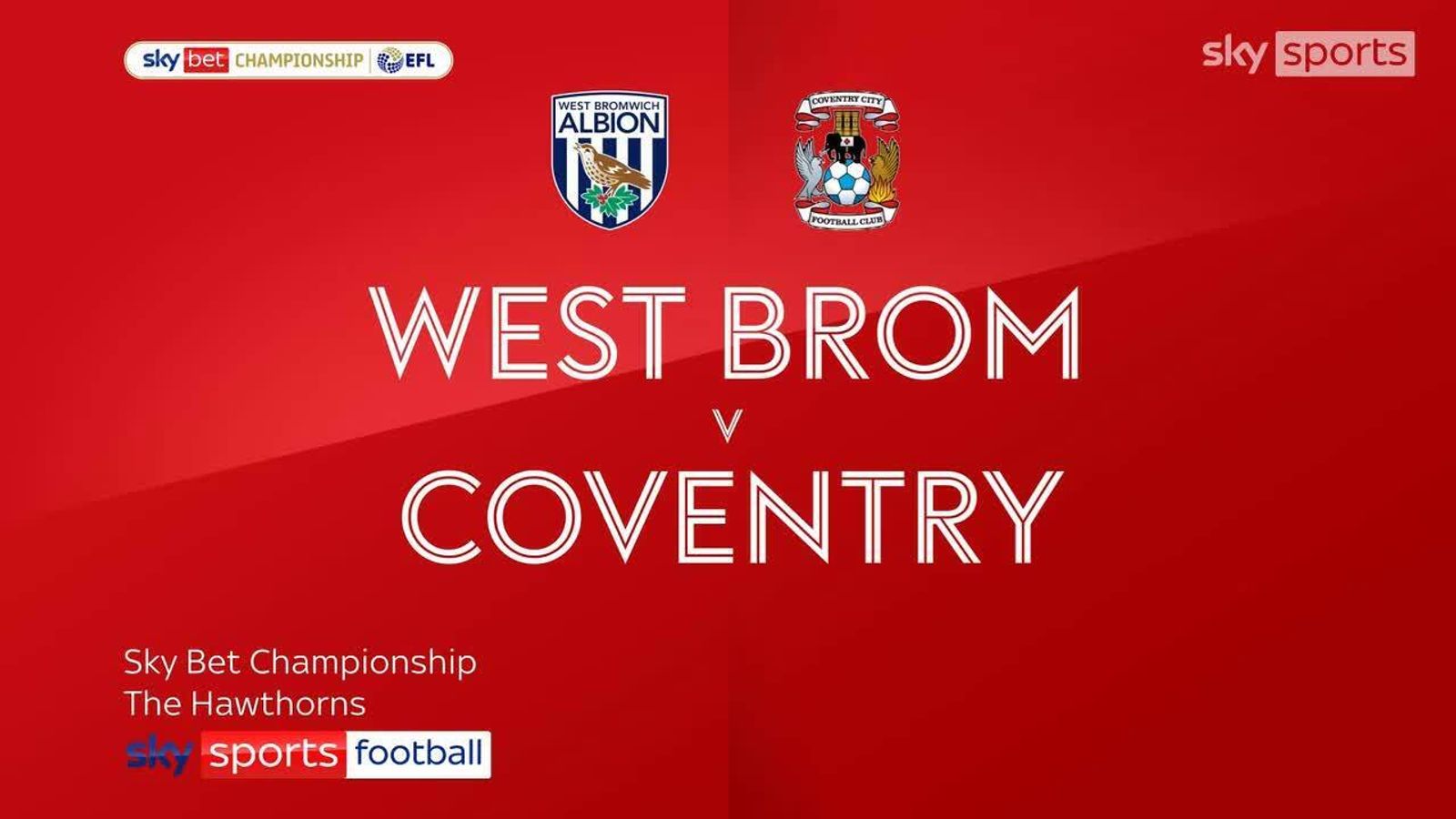 West Brom 2 1 Coventry Match Report Highlights