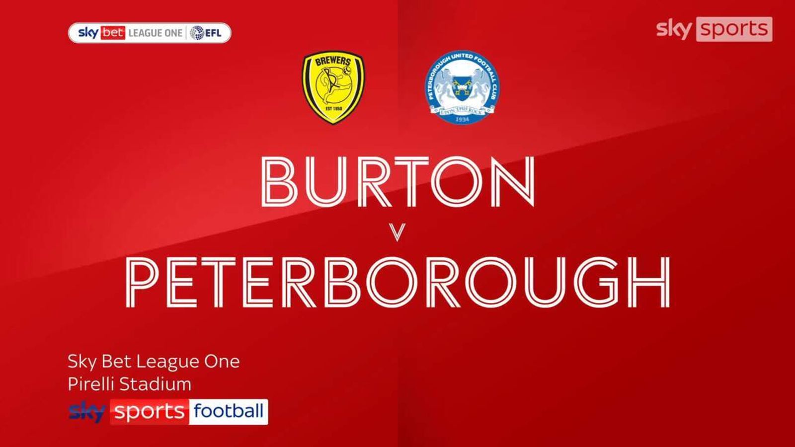 Highlights of the Sky Bet League One match between Burton Albion and Peterborough Utd