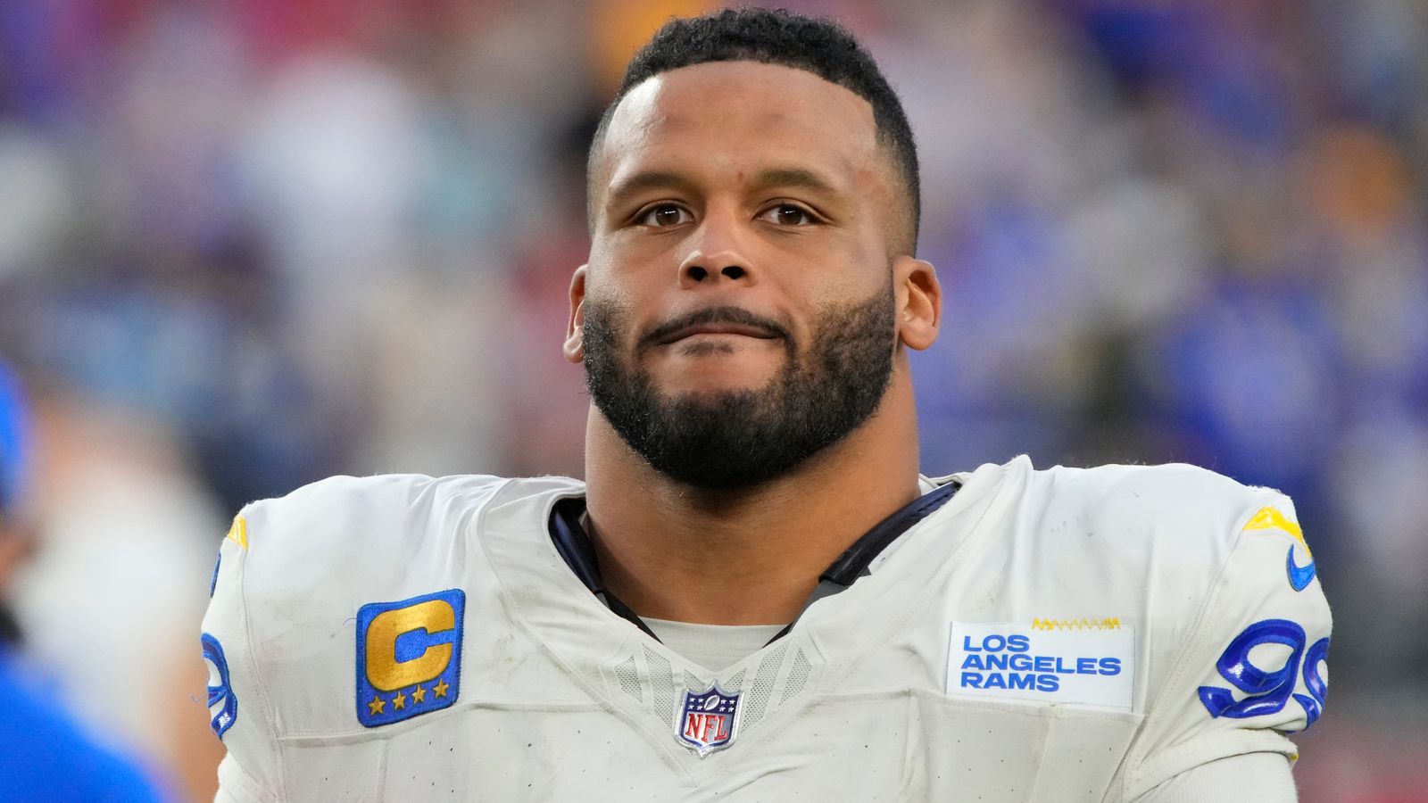 Aaron Donald Los Angeles Rams star and former Super Bowl champion