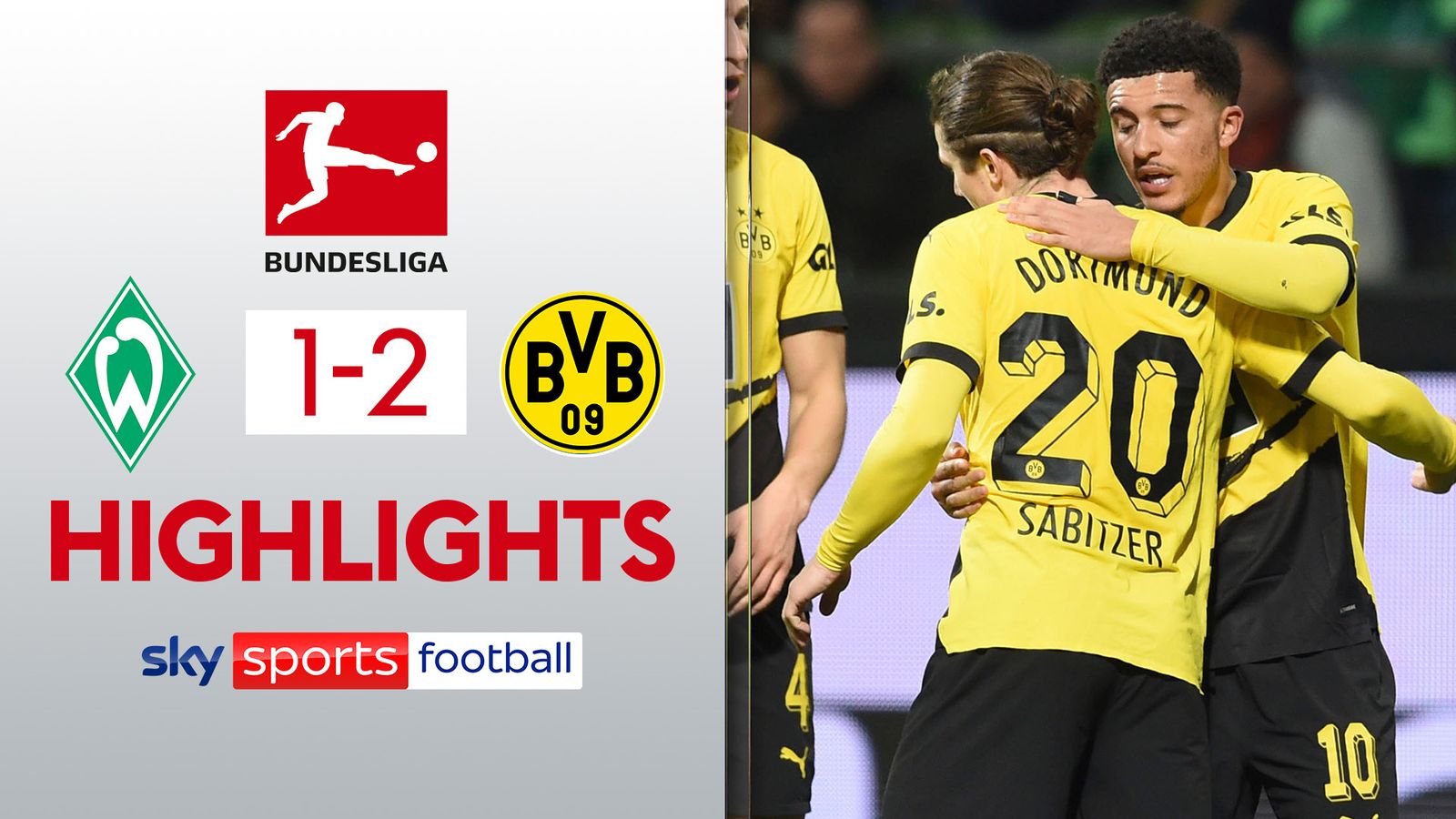 Werder Bremen 1-2 Borussia Dortmund | Bundesliga Highlights | Football ...