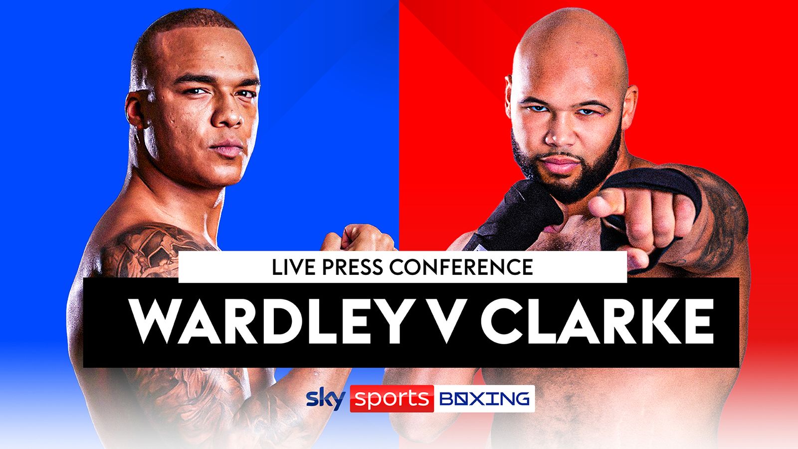 Fabio Wardley goes head-to-head with Frazer Clarke at press conference ahead of Sunday's British heavyweight title fight